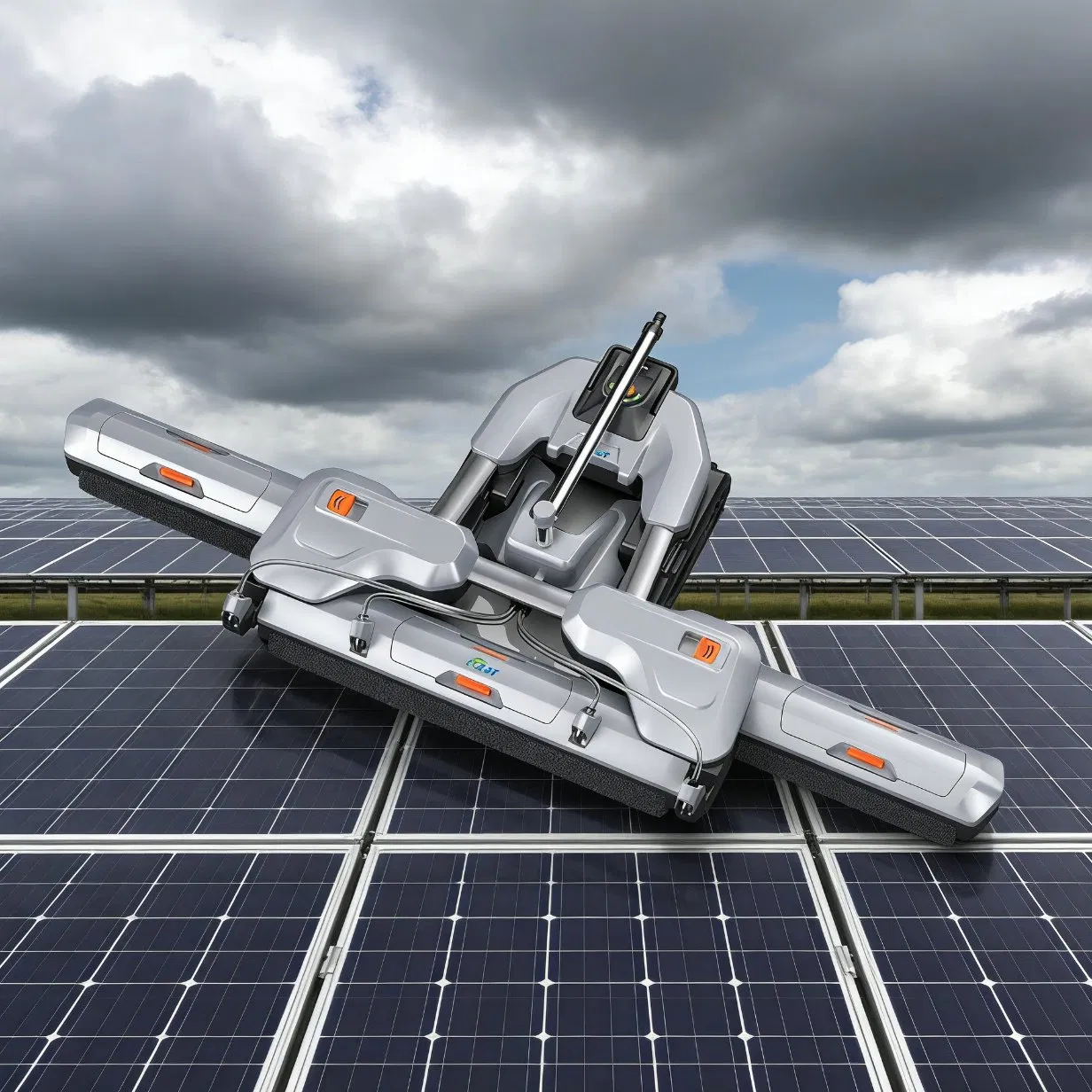 Automatic Solar Panel Cleaning Machine System