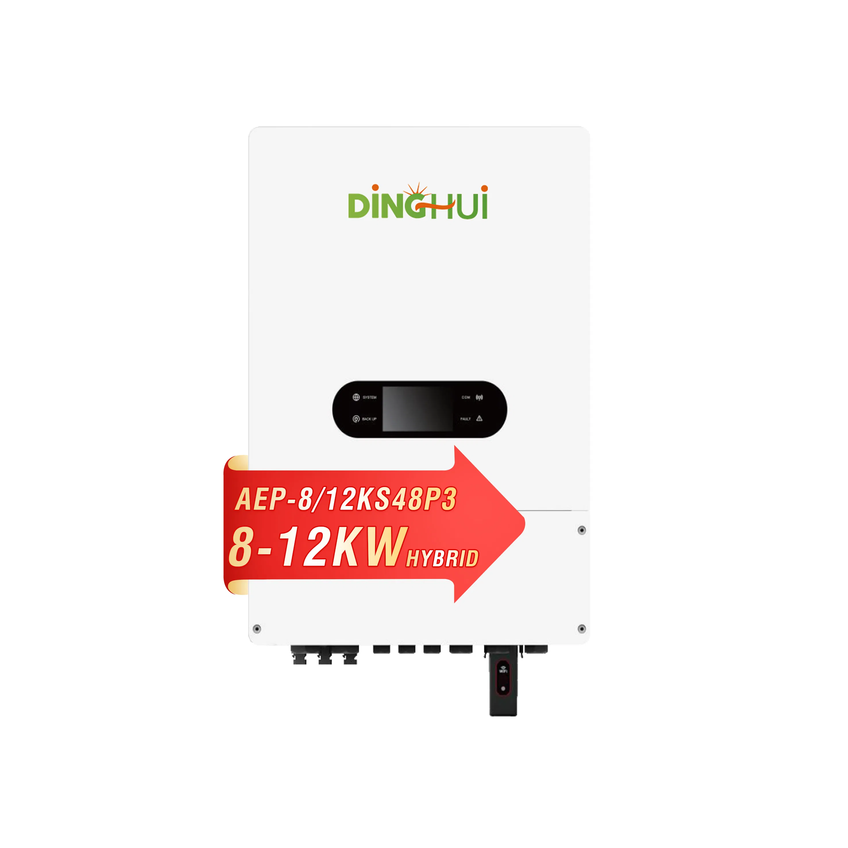High Frequency MPPT Integrated 8kw 10kw 12kw IP65 Hybrid Inverter for Solar System