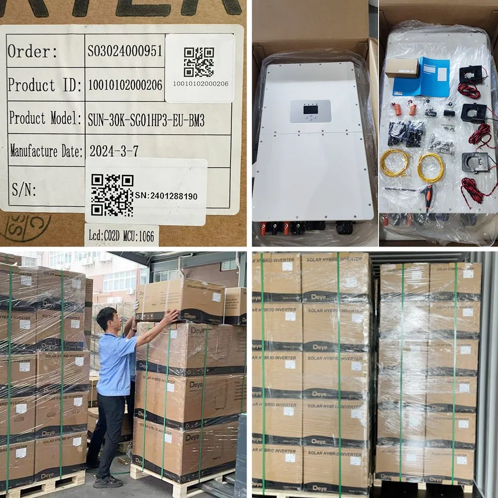 in Stock Deye Three Phase 380V Hybrid Solar Inverters 30kw 35kw 40kw 50kw High Power