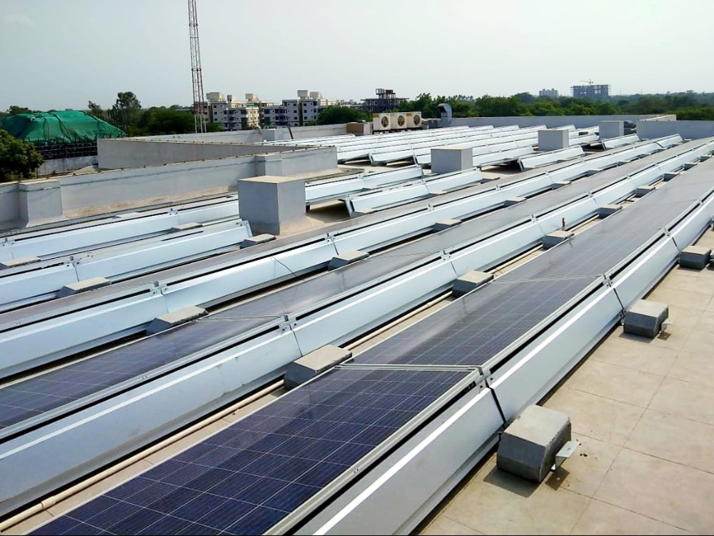 Factory Directly Supply Adjustable Solar Ballasted Mounting Bracket Solar Panel Support Frame