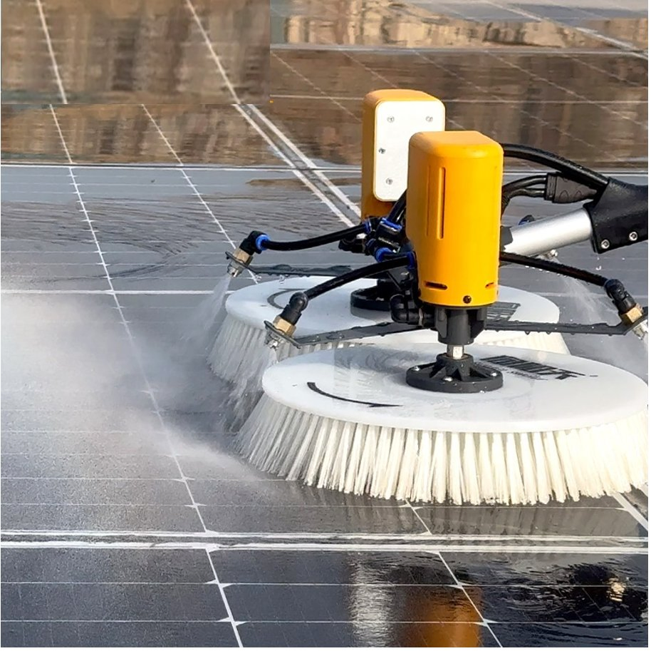 Solar Panel Cleaner Cleaning Rotary Washing Brush Machine Equipment
