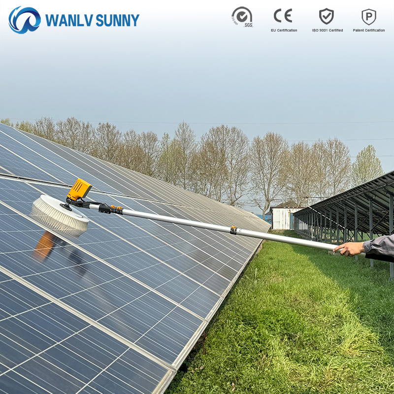 Cheap Solar Panel Cleaning Brush Handheld Photovoltaic Solar Panel Cleaning System Equipment