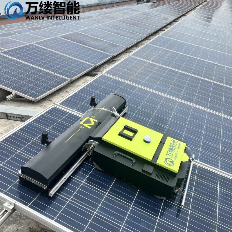 Automatic Crawler Robot Solar Panel Cleaning Machine Better Solar Cleaning Drone