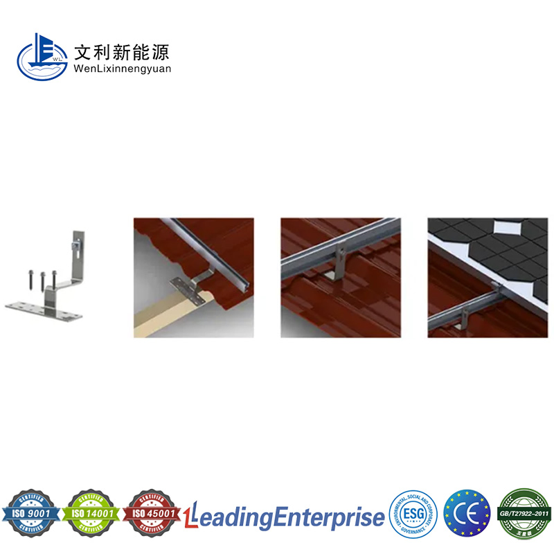 Lightweight Steel Structure Solar Roof Mounting System for Prefabricated Houses