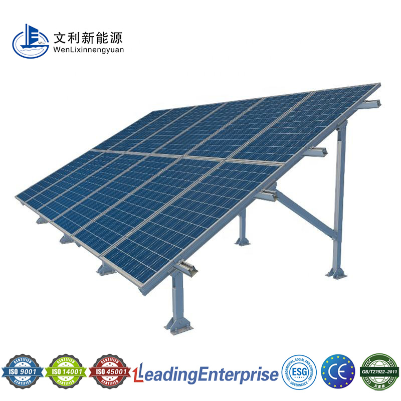 Wind-Resistant Ground Solar Mounting System for Large Solar Farms