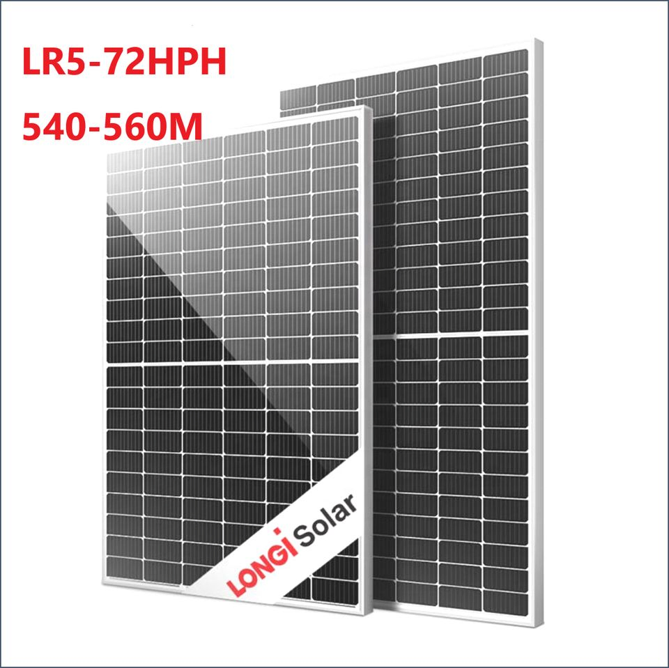 Longi 525W 555W 580W Half Cell Wholesale Poly PV Fold Flexible Black Monocrystalline Polycrystalline Photovoltaic Module Mono Solar Energy Sun Power Panel