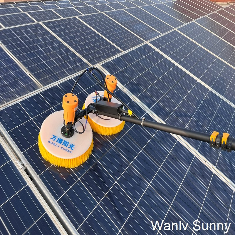 Portable Solar Panel Cleaning Machine with 65cm Cleaning Width