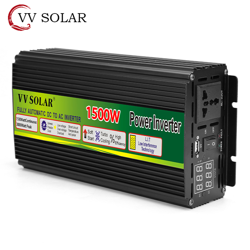 3000W Grid Tie Solar Inverter MPPT Pure Sine Wave Micro Inversor DC12-24V PV Input AC120V/220V for 24V Solar Panel Home System 2025 Hot Sale