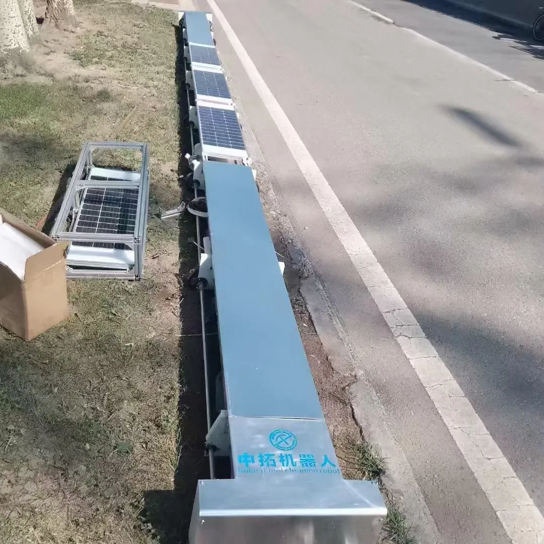2025 Hot Sell Fully Automatic Solar Panel Cleaning Robot Machine