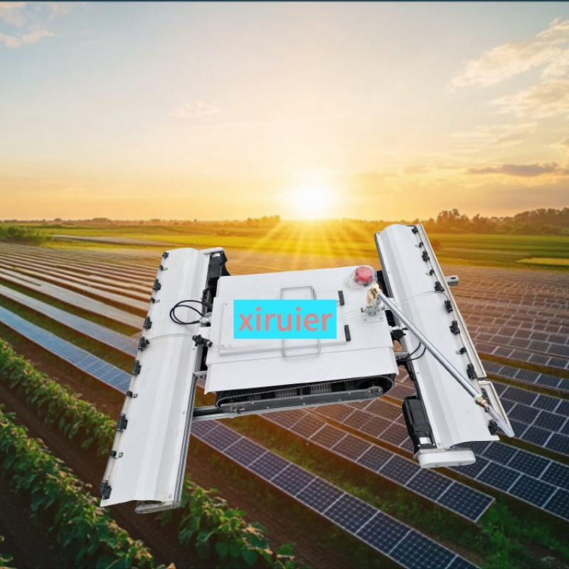 Autonomous Solar Panel Cleaning Robot Automatic PV Solar Battery Cleaner Machine