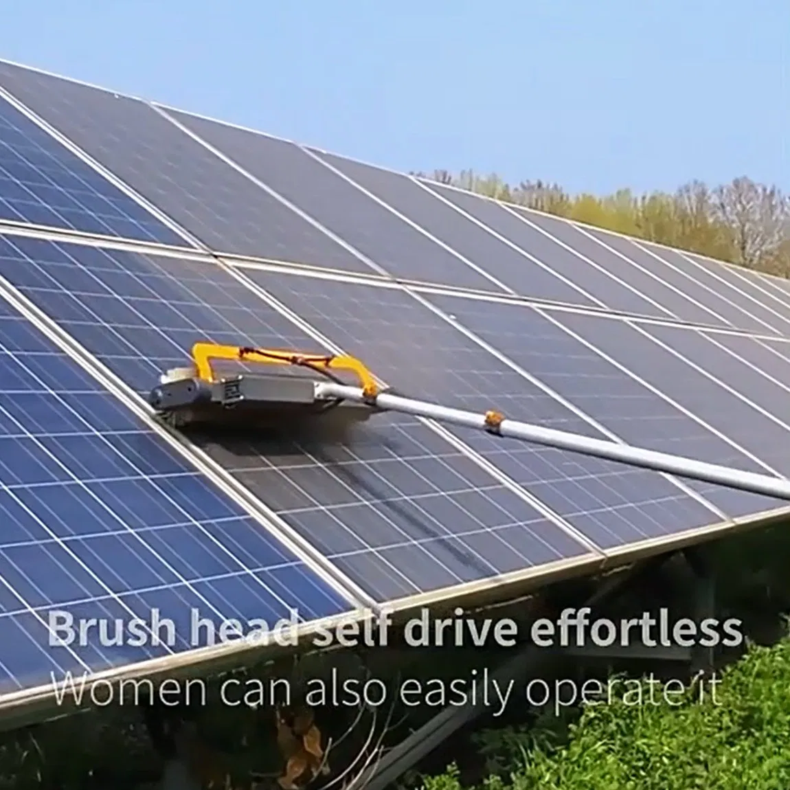 2024 Best Roller Brush for Solar Panel Cleaning Solution Companies System Equipment Cleaner Washing Machine Brush with Drying