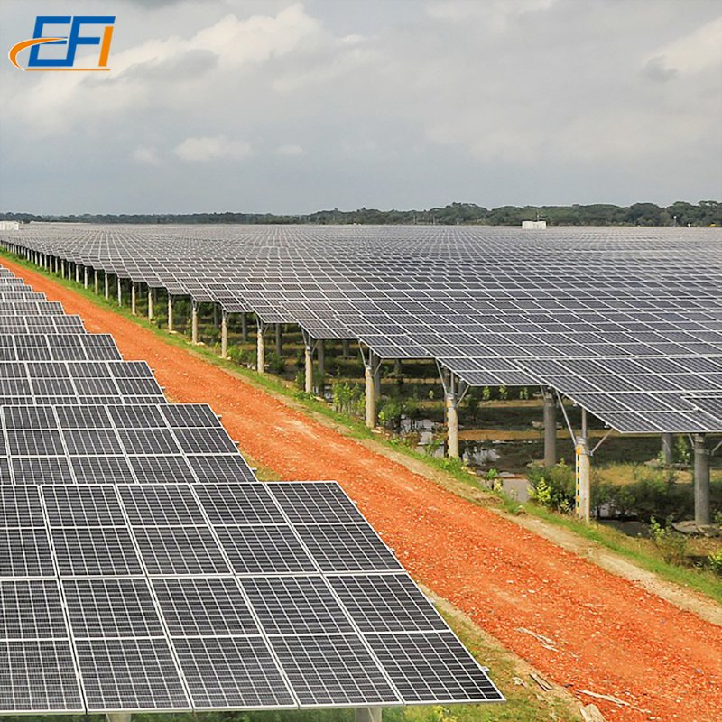 Solar PV Ground Mounting System Single Axis Solar Tracking System