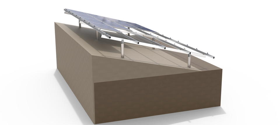 Column Solar Panel Support Solar Mounting Structure Adjustable Bracket