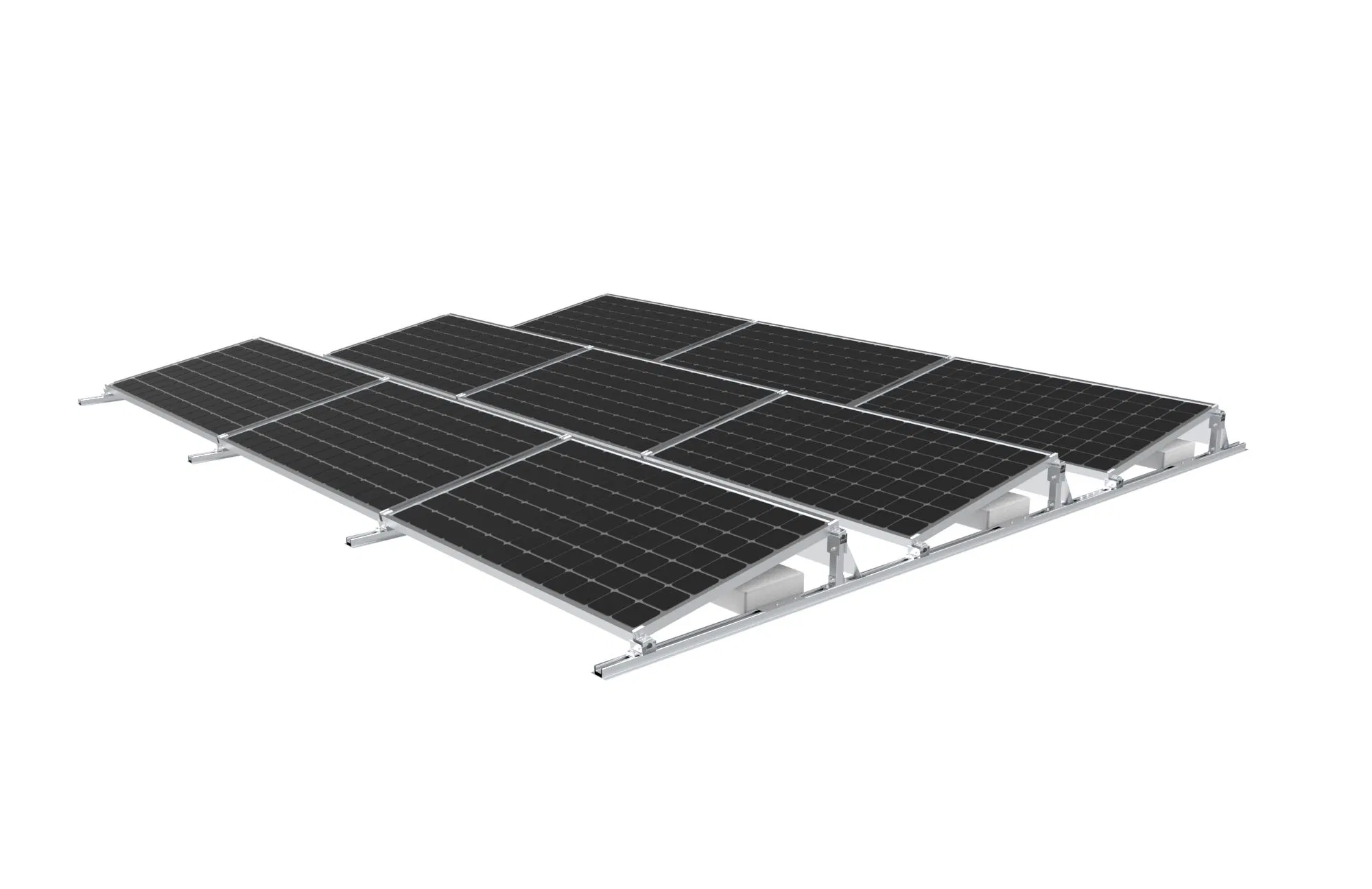 Factory Directly Supply Adjustable Solar Ballasted Mounting Bracket Solar Panel Support Frame