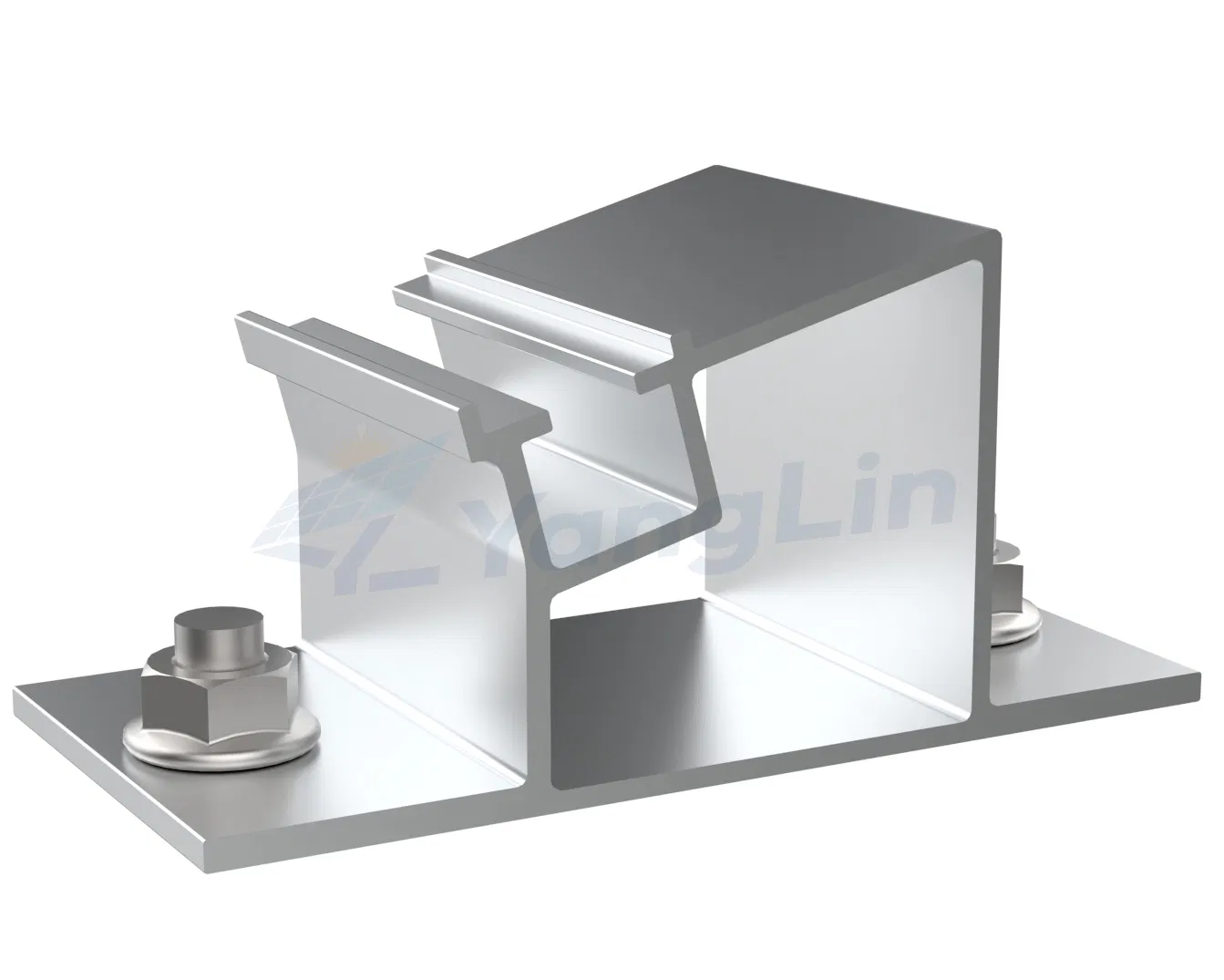 Flexibility Aluminium Ballasted Racking Sun Tracking Solar Panel Mount Solar Roof Mounting System