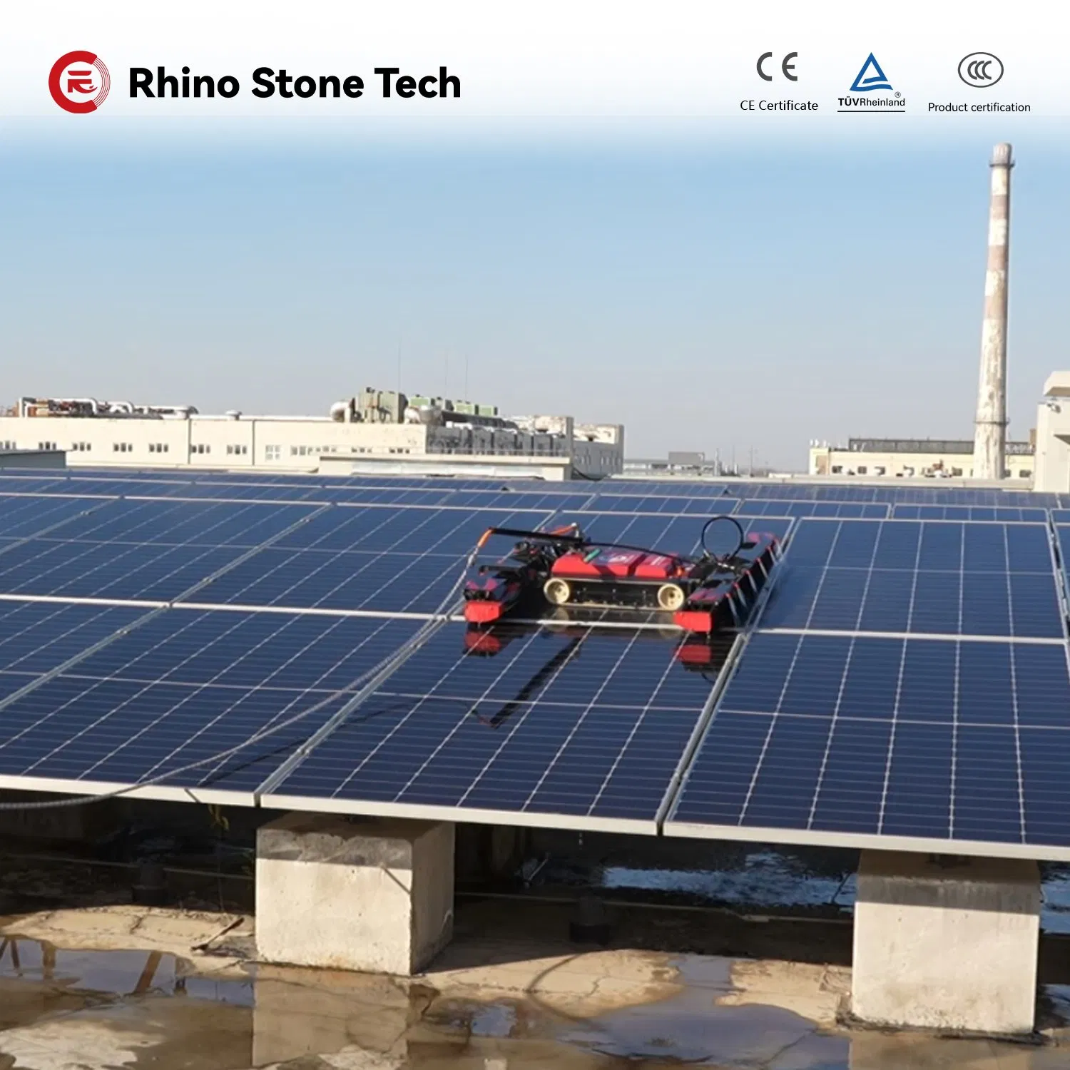 Photovoltaic Cleaner Equipment Solar Panel Cleaning Robot Semi Automatic Machine