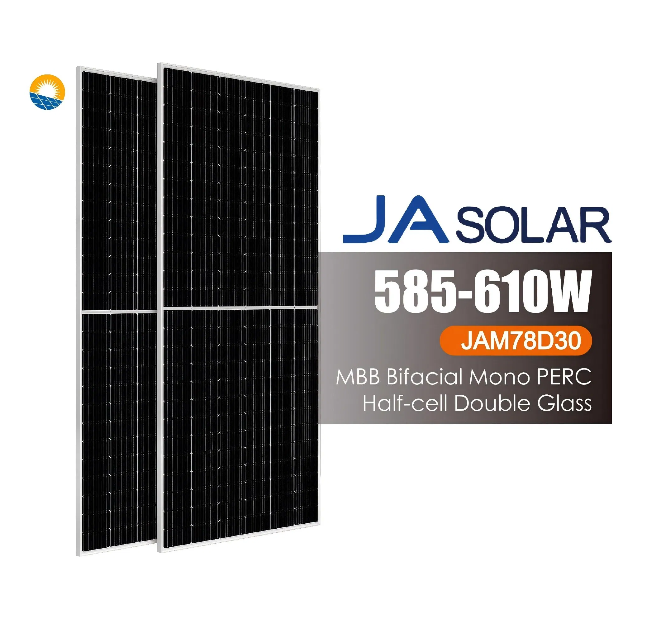 Ja 550W 580W 590W 625W Half Cell Wholesale Poly PV Fold Flexible Black Monocrystalline Polycrystalline Photovoltaic Module Mono Solar Energy Sun Power Panel
