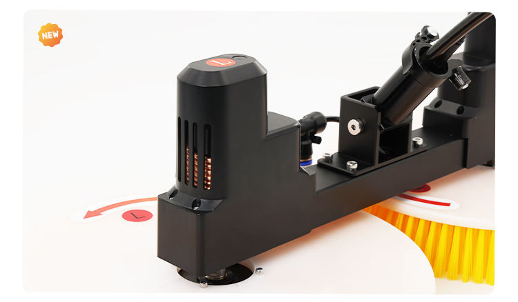 Solar Panel Brush Cleaning Machine Rotary Double Head with Portable Lithium Battery