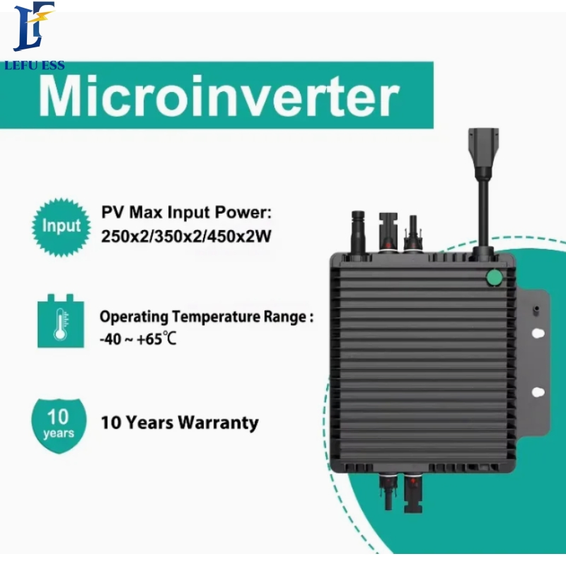 High-Efficiency 600W Pure Sine Wave WiFi Micro Inverter for Solar panel Power Systems