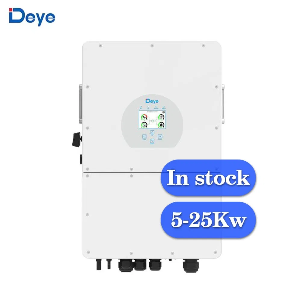 Deye Three Phase 5kw 6kw 8kw 10kw Sun-25K-Sg01HP3-EU-Am2 Hybrid Inverter 12kw 15kw 20kw 25kw on off Grid Solar Inverter