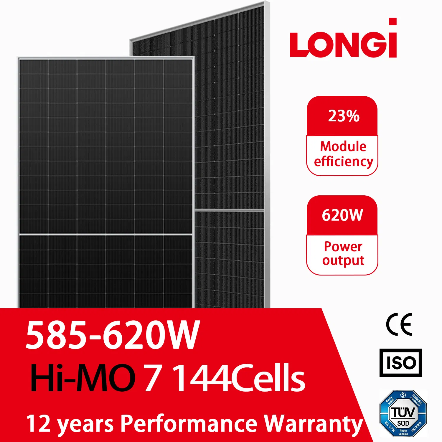 New PV Power Module Energy Photovoltaic Polycrystalline Price Longi Solar Panel with ISO