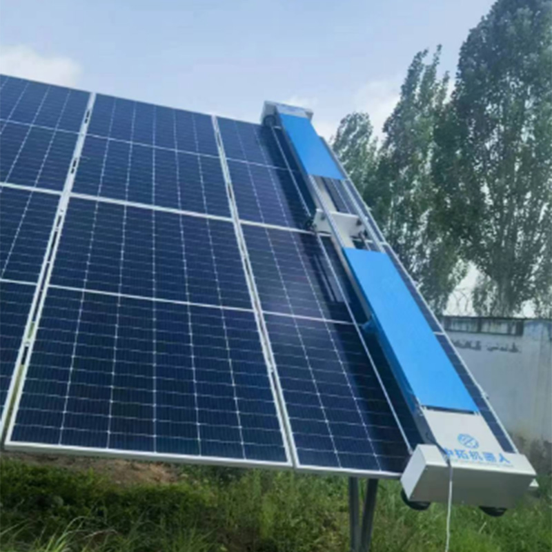 2025 Hot Sell Fully Automatic Solar Panel Cleaning Robot Machine