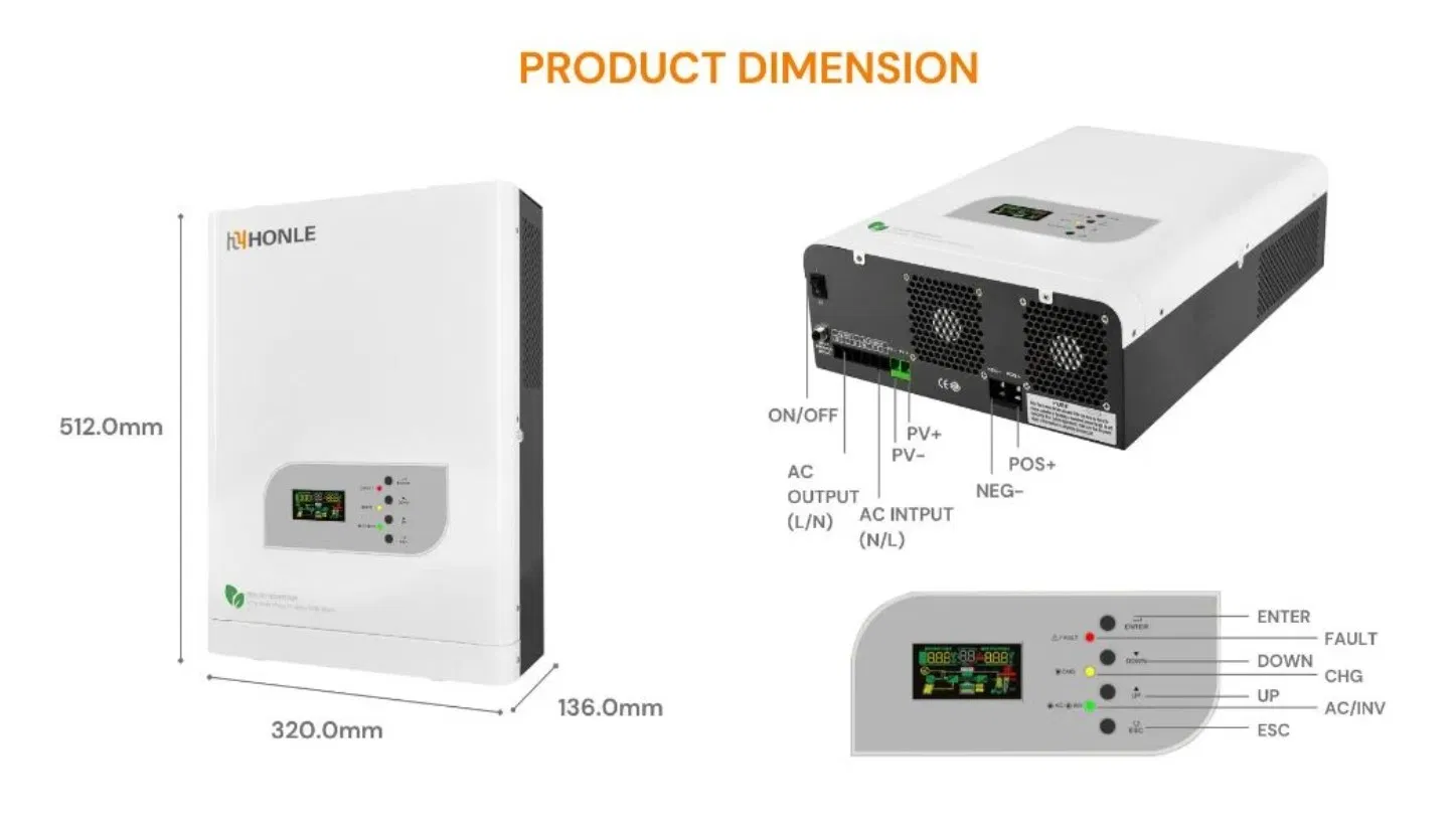 Solar Inverter Solar Power Inverter Generator Inverter Solar Power Station Hybrid Inverter for off - Grid Applications, 3000va - 12500va, with Integrated MPPT