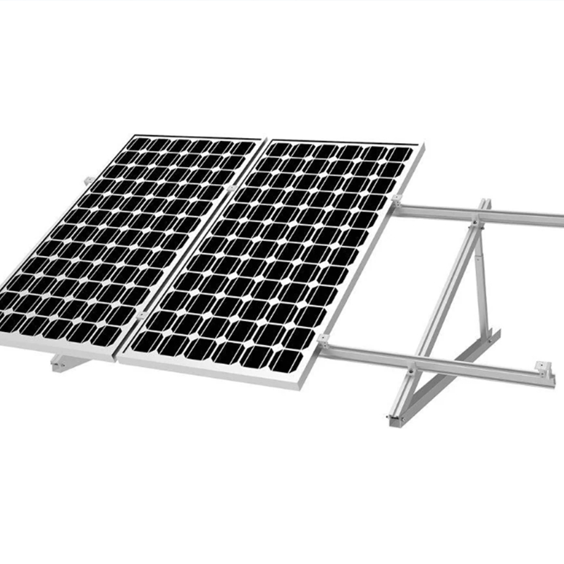 Lightweight Aluminum Tripod Structure Ballasted Systems for Solar Roof Mounting