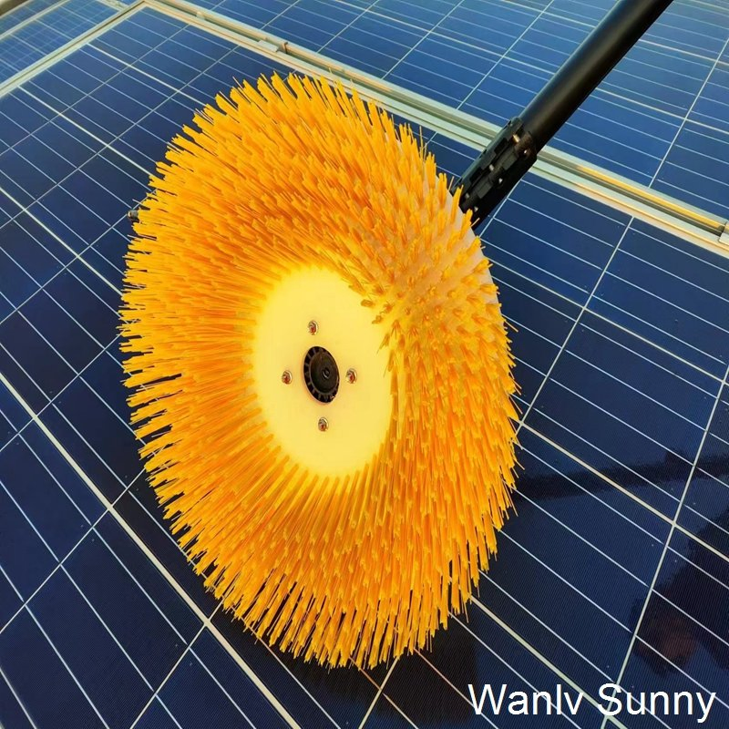 Factory Supply 7.5m Solar Panel Cleaning Equipment Portable Rotating Cleaning Brush