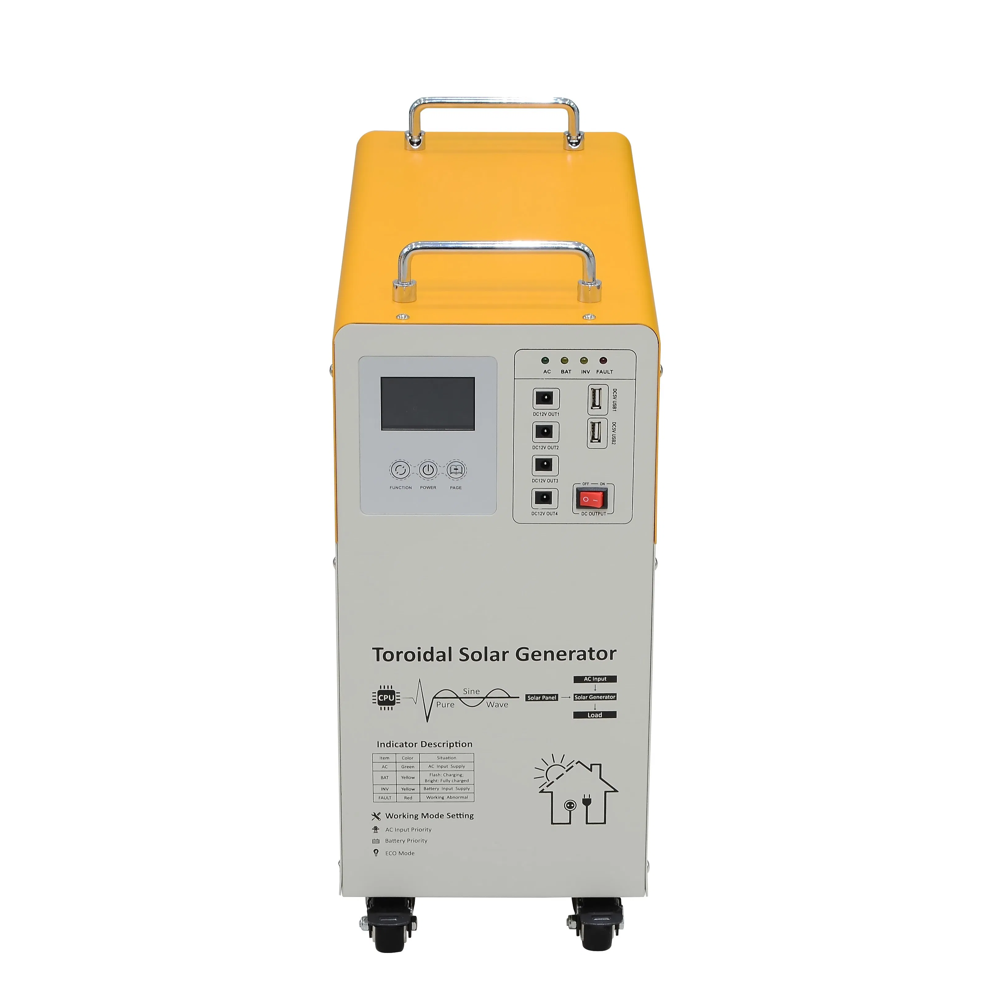 500W Solar Inverter Box Integrated with Controller Inverter and 12V100ah Battery
