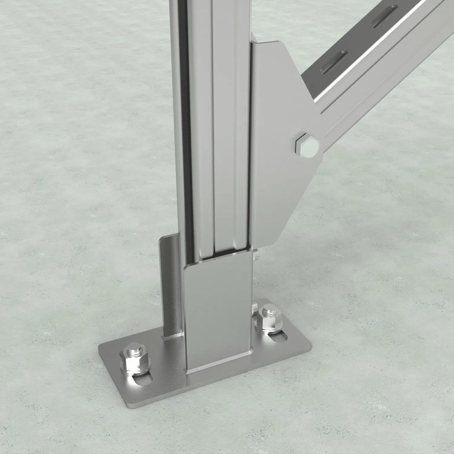 Ground Photovoltaic Structure Solar Panel Bracket Zinc+Aluminum+ Magnesium Mounting System