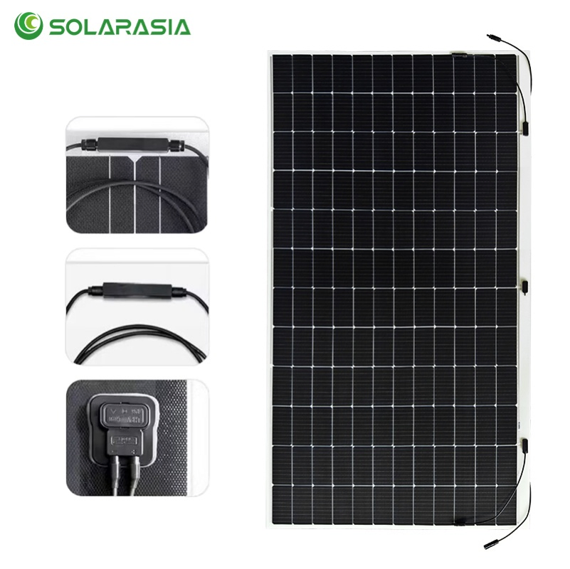 2026 Sunman Flexible Solar Panel 520W 550W Half Cell Wholesale Poly PV Flexible Solar Panel Monocrystalline Photovoltaic Module Solar Energy High Efficiency