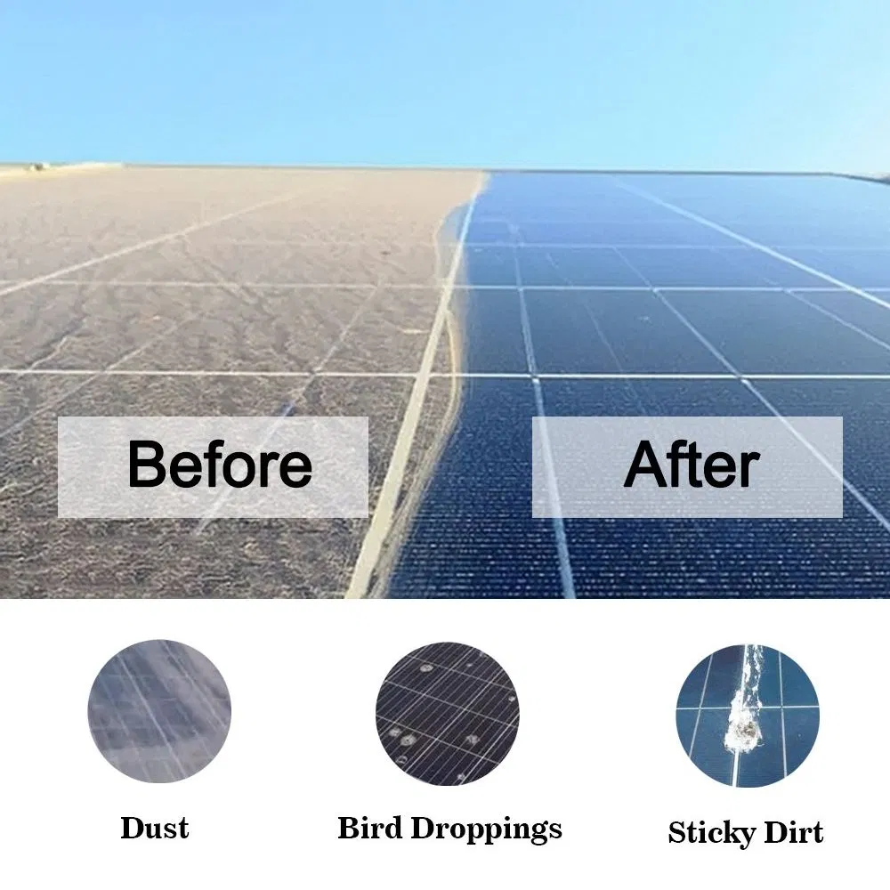 OEM Solar Panel Cleaner Photovoltaic Cleaning Machine Double-Disc Rotating Cleaning Brush