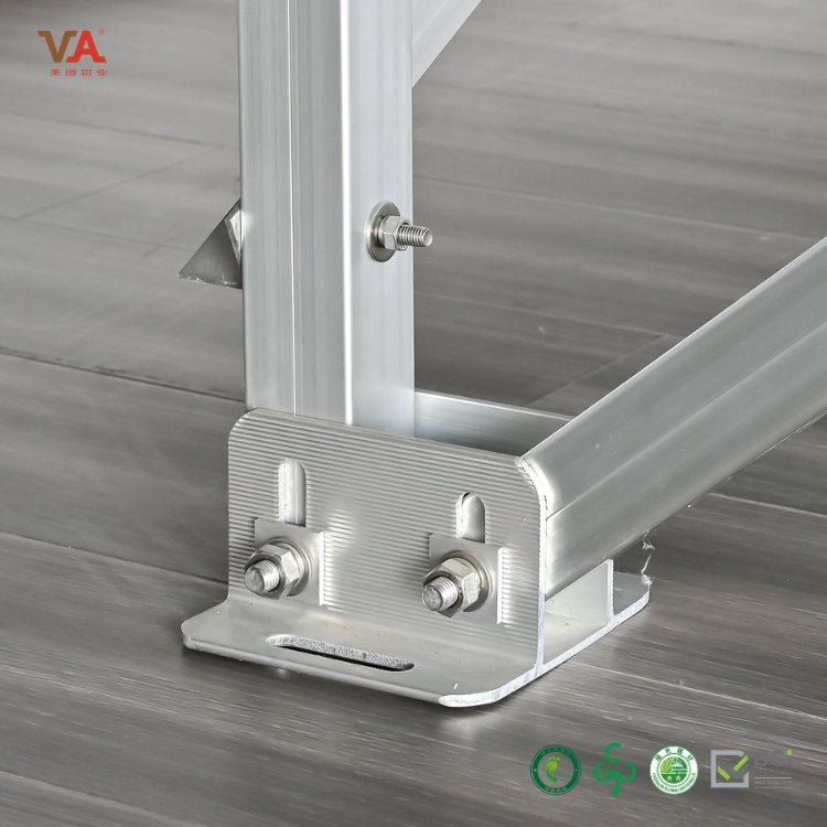 Aluminum Solar Panel Mounting Brackets with Adjustable Angle Design