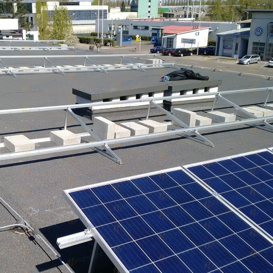 Factory Directly Supply Adjustable Solar Ballasted Mounting Bracket Solar Panel Support Frame