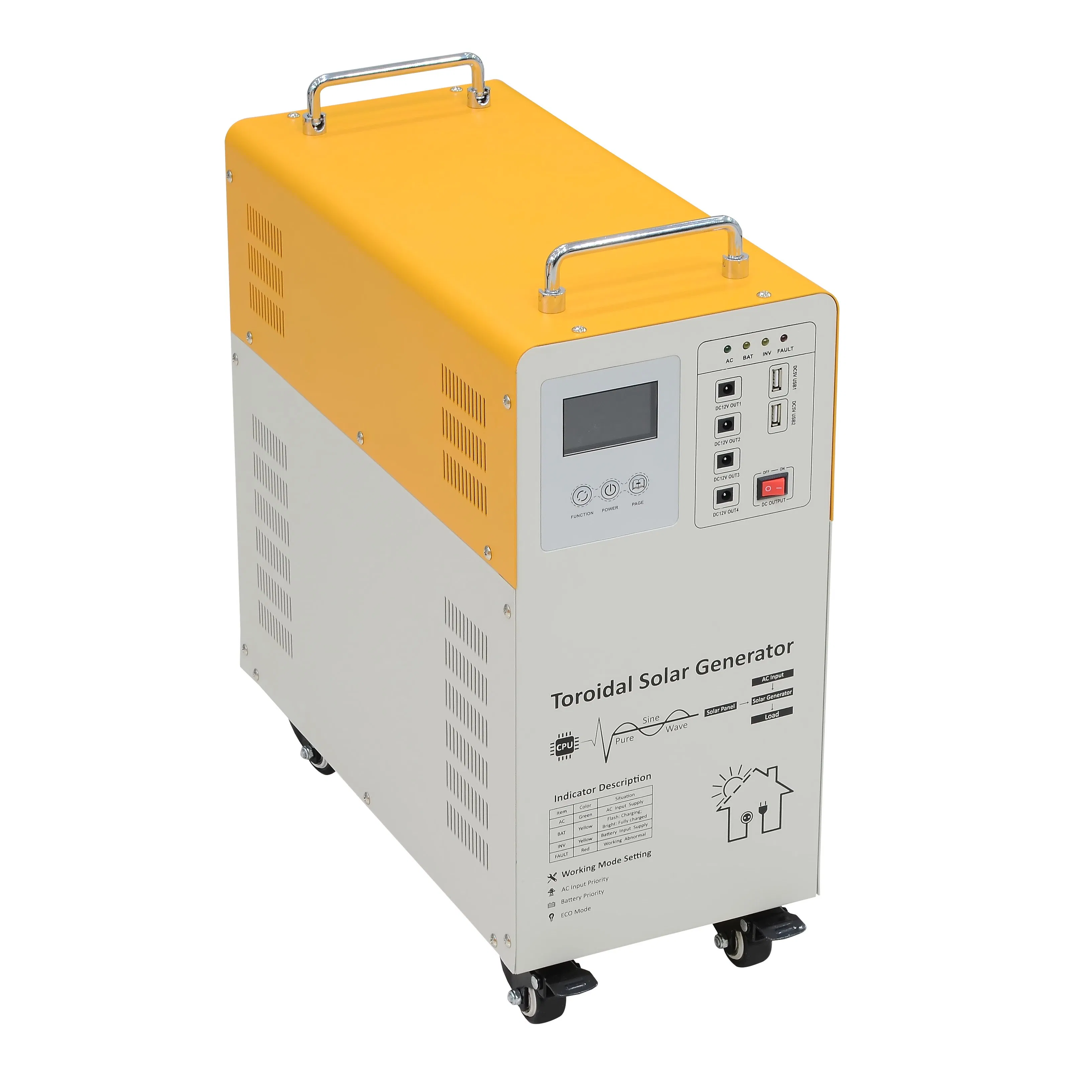 500W Solar Inverter Box Integrated with Controller Inverter and 12V100ah Battery