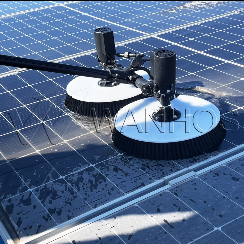 N2 Double-Head Solar Panel Cleaning Machine for PV Systems