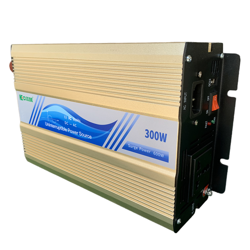 High-Efficiency 300W Solar Inverter with Integrated Battery Charger