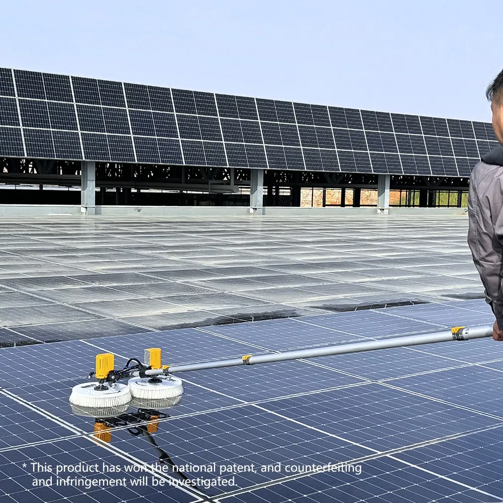 Solar Panel Cleaner Cleaning Rotary Washing Brush Machine Equipment