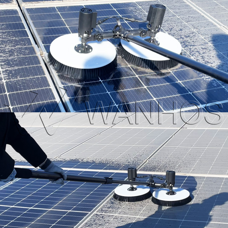 N2 Double-Head Solar Panel Cleaning Machine for PV Systems