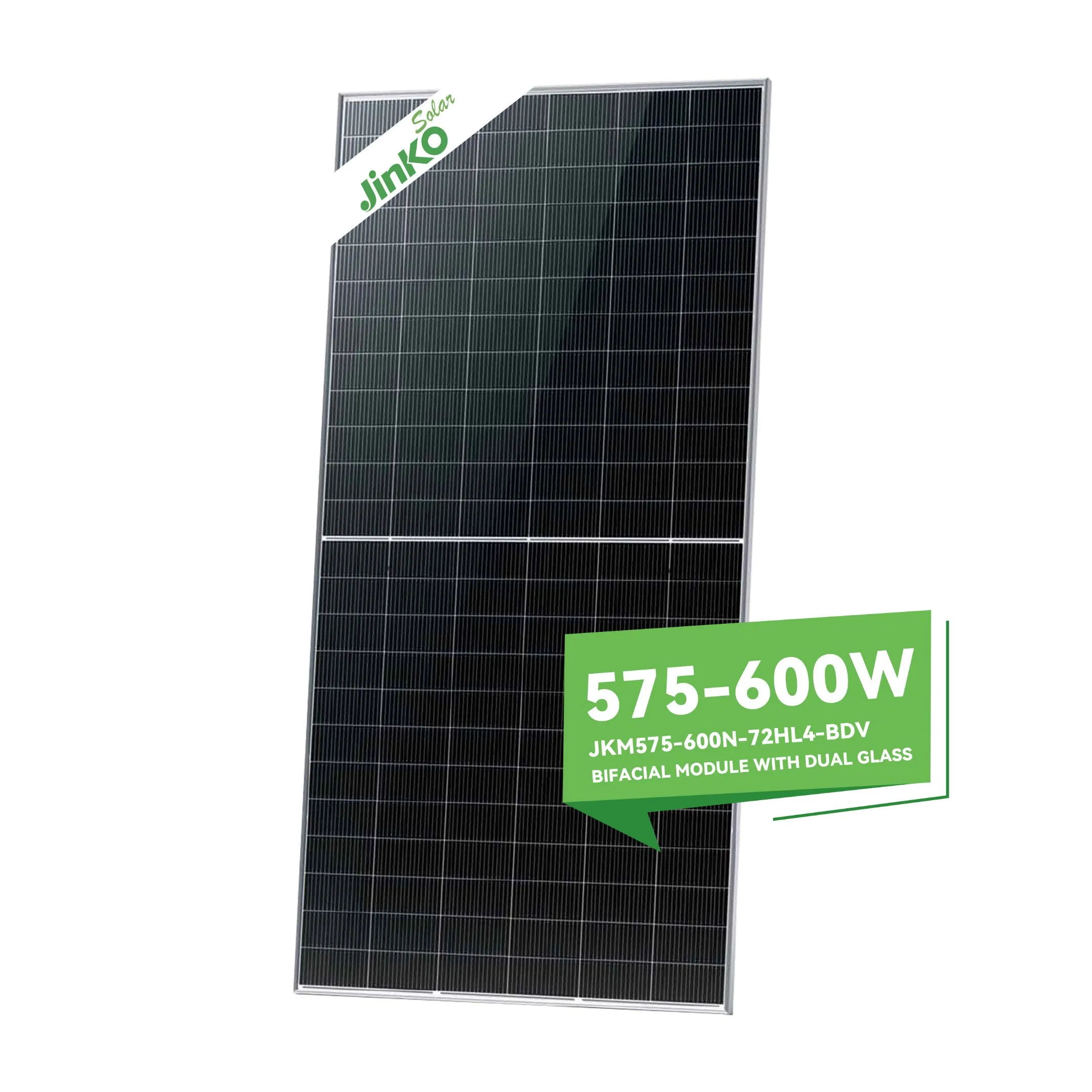 Jinko Bifacial Dual Glass Neo Photovoltaic Solar Panels 550W 580W 600W 610 W 665W Solar Panels Jinko Tiger PRO N Type Flexible