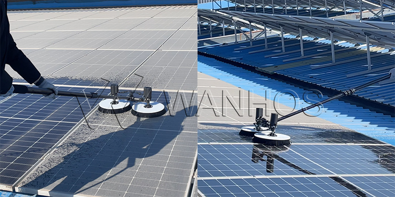N2 Double-Head Solar Panel Cleaning Machine for PV Systems