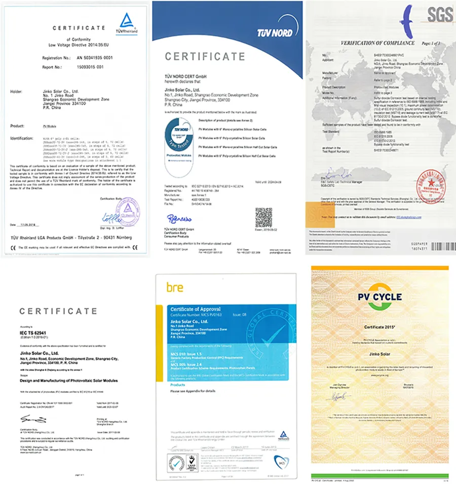 Product Certifications