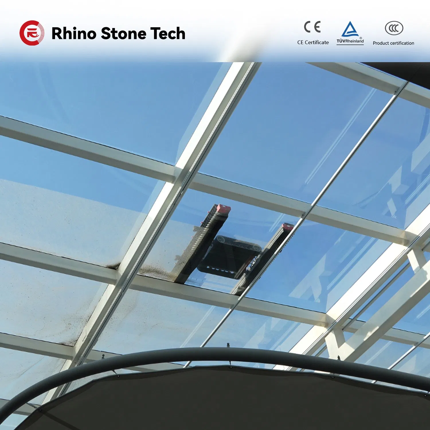 Semi Automatic Photovoltaic Cleaning Robot Solar Cleaning Machine with Battery Powered for Commercial Industrial Solar Farm PV Panel Cleaner Equipment