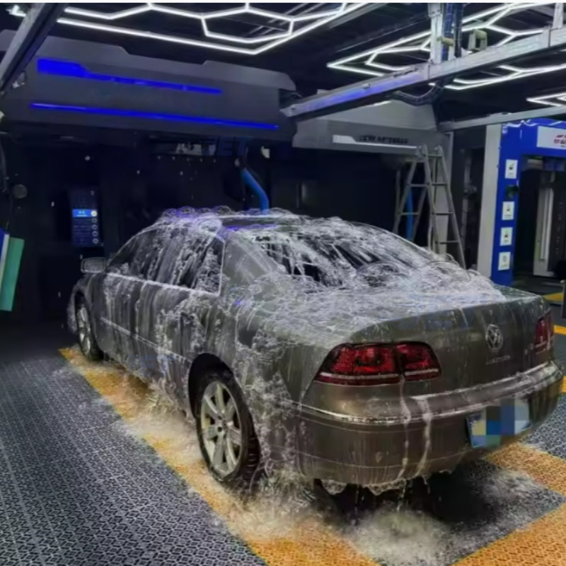 Automatic Car Wash Machine with Energy - Harvesting Solar Panels and Battery Backup - CE &amp; SGS Certified, Green and Reliable