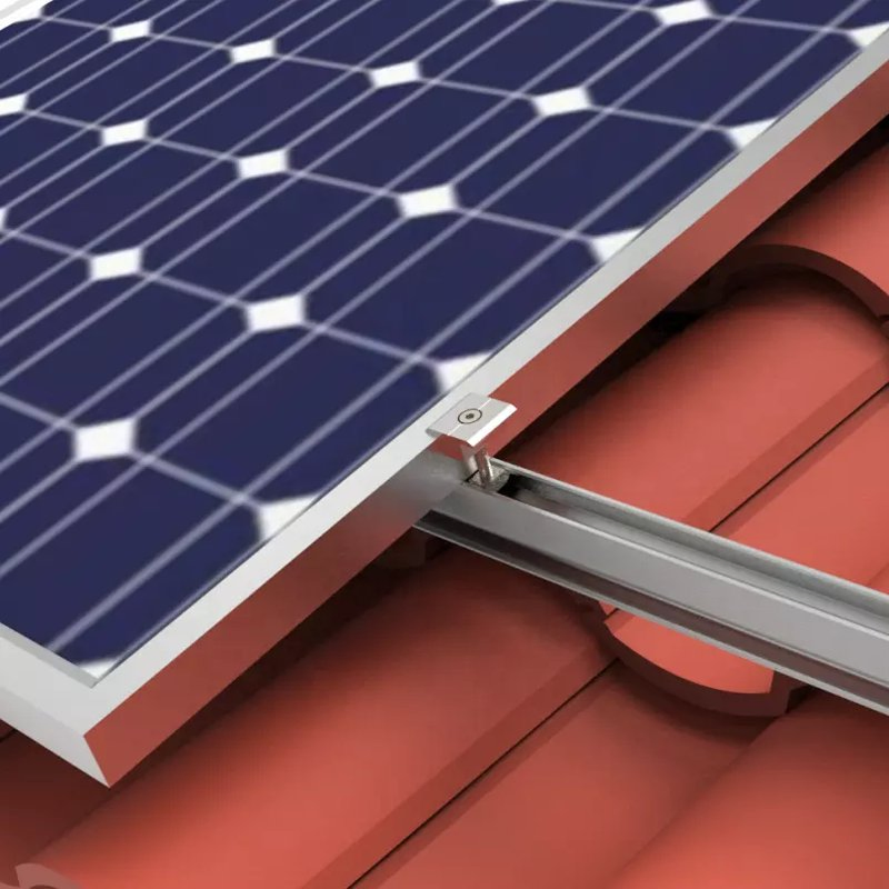 Lightweight Aluminum Solar Bracket &amp; Mounting System for Tile Roof