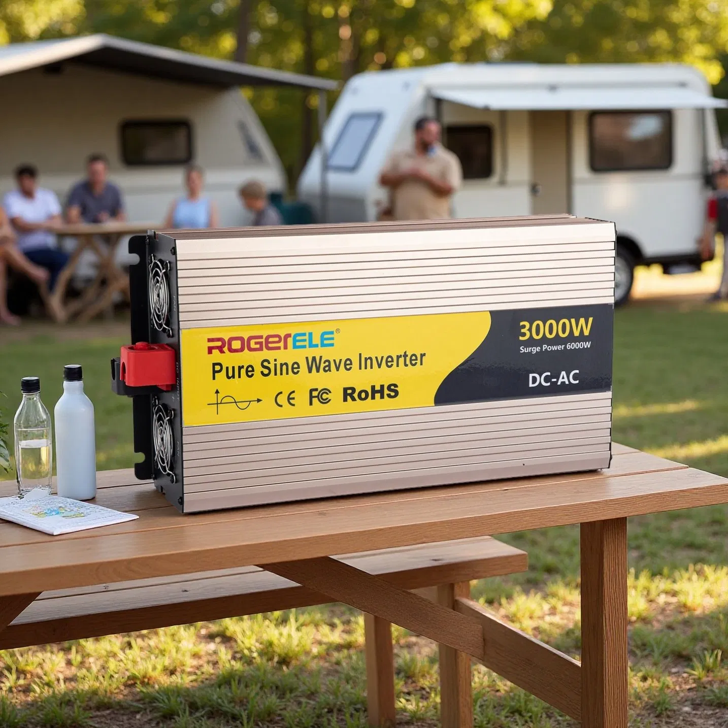 3000W Pure Sine Wave Inverter, Converting 12V, 24V, 48V, 60V to 220V, a High-Power Household Solar Inverter