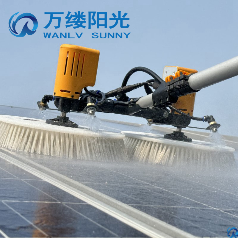 Portable Chemical-Free Solar Panel Cleaning Brush Wet Cleaner PV Cleaning Machine