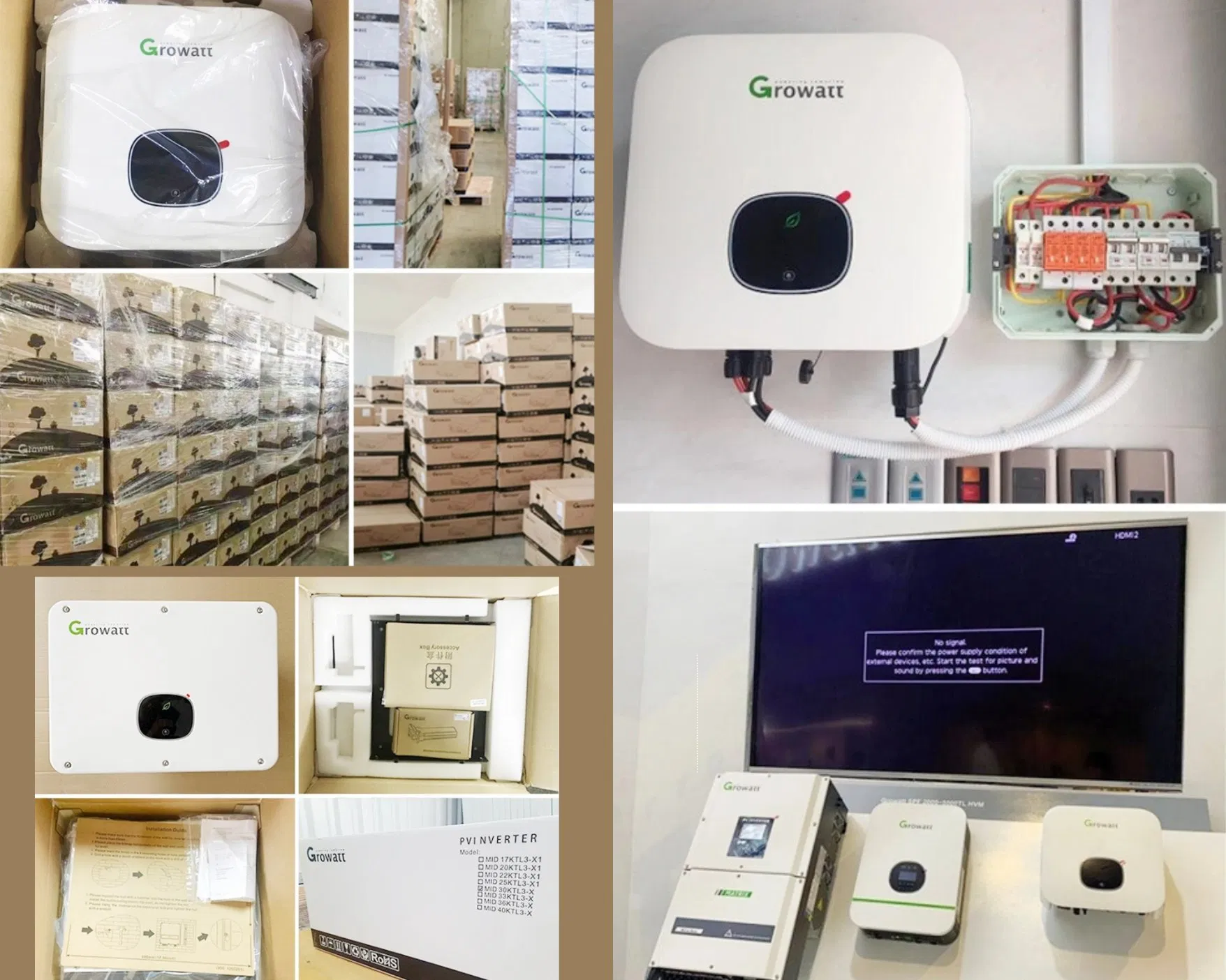 Growatt High Power MID Series Inverter 30kw 33kw 36kw 40kw on Grid Inverter for Solar Power System