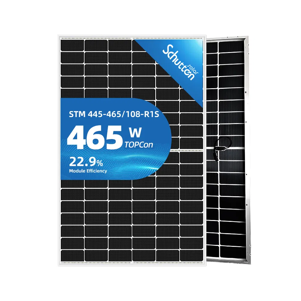 Schutten Bifacial Solar PV Module 445W 450W 455W 460W Monocrystalline Photovoltaic Solar Power Panels Wholesale Price From China